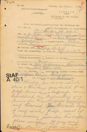 Ermittlungen gegen Teilnehmer und "Hetzer" an den Lörracher Unruhen 1923