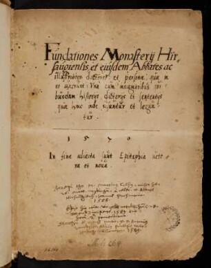 1r-8r, Fundationes monasterii Hirsaugensis