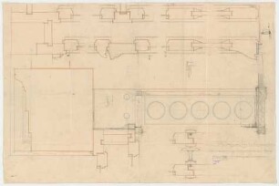 Thiersch, Friedrich von; Wiesbaden; Kurhaus - Westseite EG (Details)