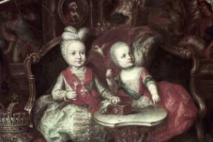 Prinz Ludwig von Parma, späterer König von Etrurien und Prinzessin Maria Josepha von Parma als Kinder