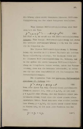 Abhängigkeit der Lösungen von den Konstanten