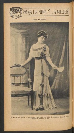 Traje de comida - [Fotografía] : Para la niña y la mujer