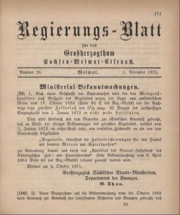 Nr. 26 : 1. November 1871