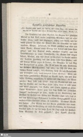 Czerski´s persönlicher Charakter