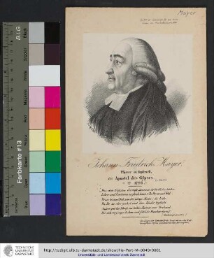 Johann Friedrich Mayer : Pfarrer zu Kupferzell, der Apostel des Gypses : [gestorben] 1798