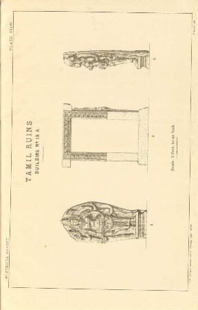 Plate XXXVI. Tamil ruins. Building No. 13 A.