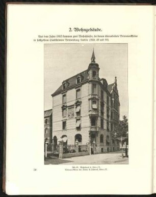 Abb. 49. Wohnhaus in Ulm a. D. Betonwerksteine der Firma E. Schwenk, Ulm a. D.