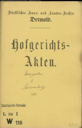 Weingarten, Johann in Horn gegen Joh. Henrich Schierenbergs Witwe in Horn - Schuldforderung