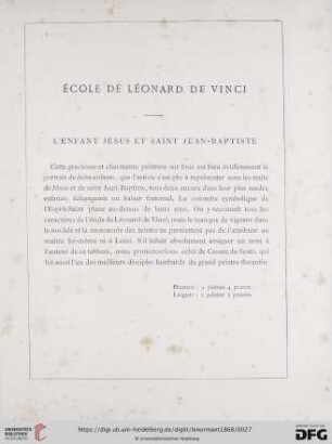 École de Léonard de Vinci