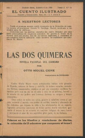 Las dos quimeras : Ilustraciones de Hohmann.