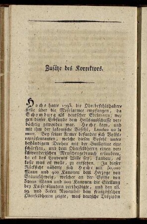Zusätze des Korrektors.