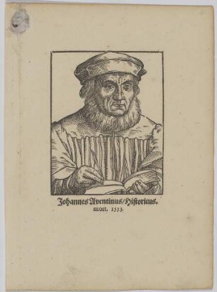Bildnis des Johannes Aventinus