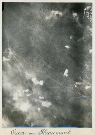 Foto der Befestigungsanlagen von Thiaumont (Luftbild)