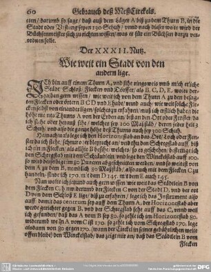 Der XXXII. Wie weit ein Stadt von den andern lige.