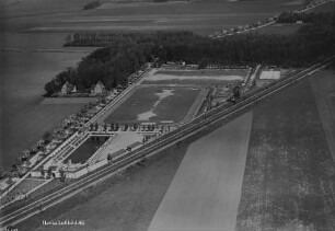 Freibad und Stadion von Güsten : Blickrichtung Nordwesten