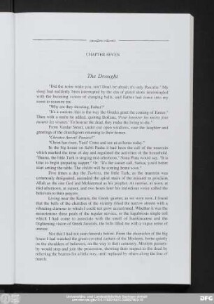 Chapter Seven The Drought
