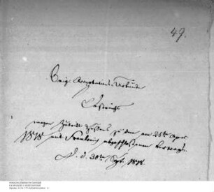 Beitritt Hessens zu dem am 25. April 1818 mit Frankreich geschlossenen Vertrag. (Akzeptation Österreichs, paraphiert)