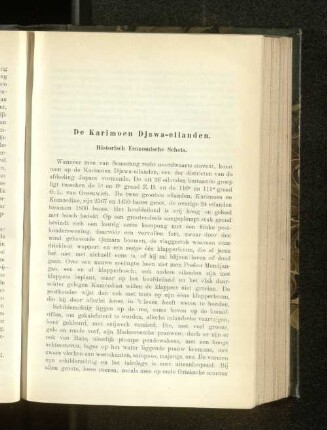 De Karimoen Djawa-eilanden, door G. L. Gonggrijf