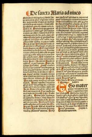 De sancta Maria ad nives. Sermo LXVI