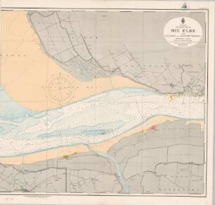 139 Nordsee; deutsche Küste. Die Elbe von Cuxhaven bis Brunsbüttelkoog