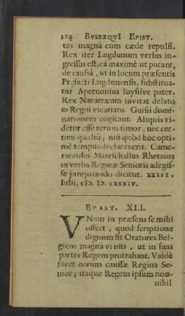 Epistola XLI. - XLIX.
