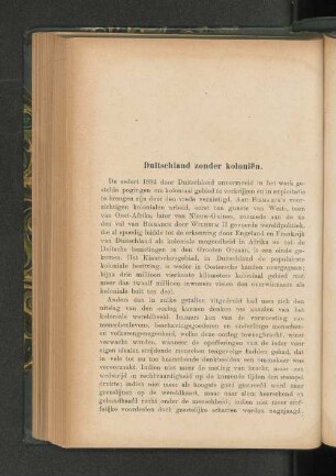 Duitschland zonder koloniën, door J. C. van Eerde.