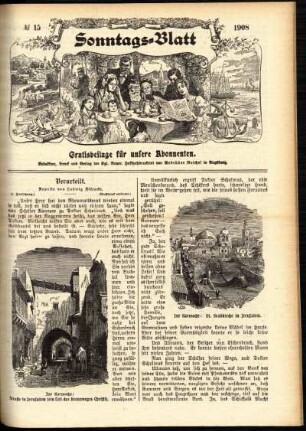 Ausgabe vom Sonntag, den 12. April 1908.