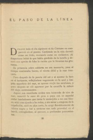 El paso de la línea