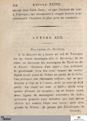 Lettre XXIX