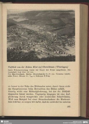 Tiefblick von der Hohen Möst auf Oberschönau (Thüringen)