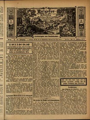 Ausgabe vom Sonntag, den 14. Februar 1915.