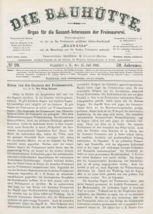 No. 29. Frankfurt a. M., den 15. Juli 1916. 59. Jahrgang.