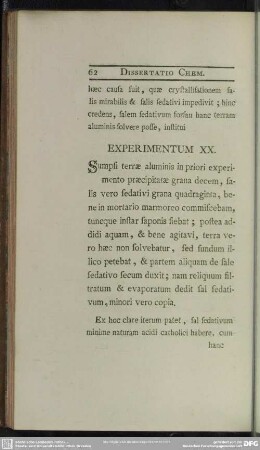 Experimentum XX
