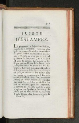 Sujets d'Estampes.