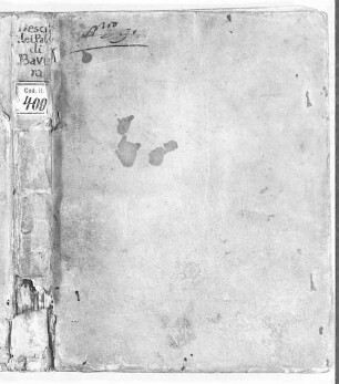 Descrittione compendiosa del Palagio Elettorale di Monaco - BSB Cod.ital. 409