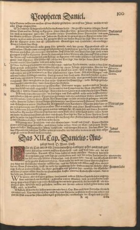 Das XII. Cap. Danielis: Ausgelegt durch D. Mart. Luth.
