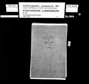 Schuldenwesen der evang. Kirchengemeinde und der kath. Kirchenpflege Pflaumloch