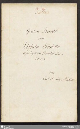 Gruben-Bericht von Ursula Erbstolln - 17.6797 4.