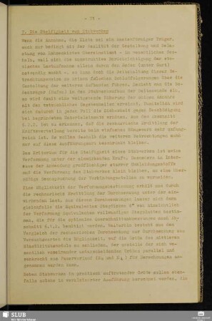7. Die Steifigkeit von Stabwerken
