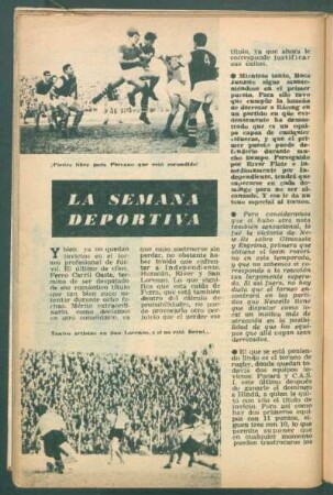 La semana deportiva