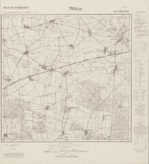 4043 Blönsdorf, Topographische Karte 1:25000 (4cm - Karte)