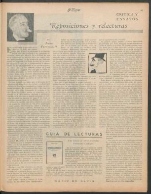 Crítica y ensayos : Reposiciones y relecturas