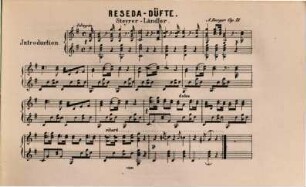 Original-Compositionen für Zither, 10. op. 21: Resedadüfte: Steyrer-Ländler