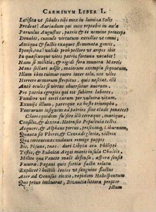 Carminum libri quattuor ad illustrissimum D. D. Jacobum Auriam