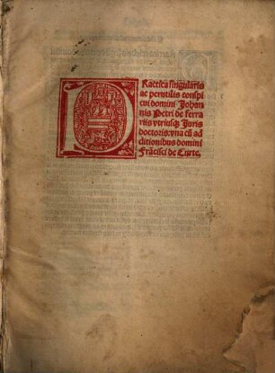 Practica singularis ac perutilis conspicui domini Johannis Petri de ferrariis vtriusq[ue] Juris doctoris