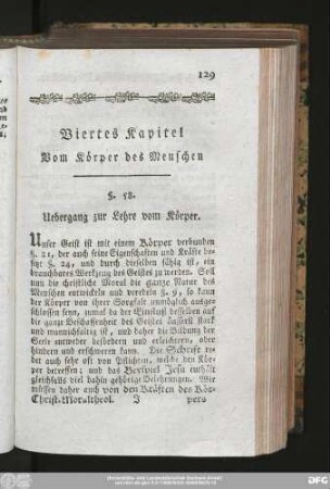 Viertes Kapitel Vom Körper des Menschen