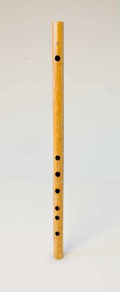 open transverse flute with finger holes