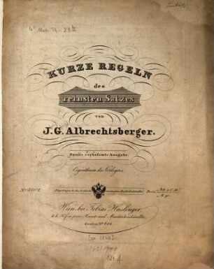 Kurze Regeln des reinsten Satzes