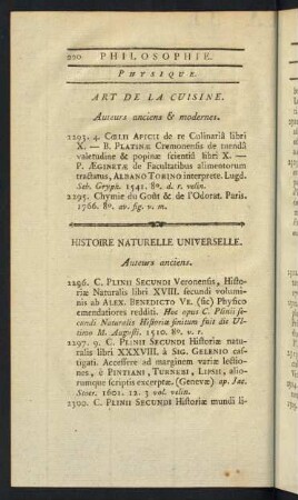 Histoire Naturelle Universelle.