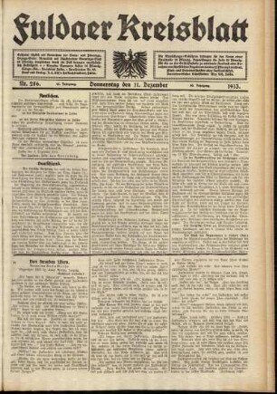 Ausgabe vom Donnerstag, den 11. Dezember 1913.